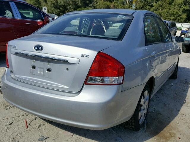 KNAFE121375410437 - 2007 KIA SPECTRA EX SILVER photo 4