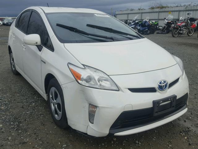 JTDKN3DUXC5434233 - 2012 TOYOTA PRIUS WHITE photo 1