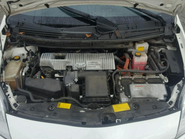 JTDKN3DUXC5434233 - 2012 TOYOTA PRIUS WHITE photo 7