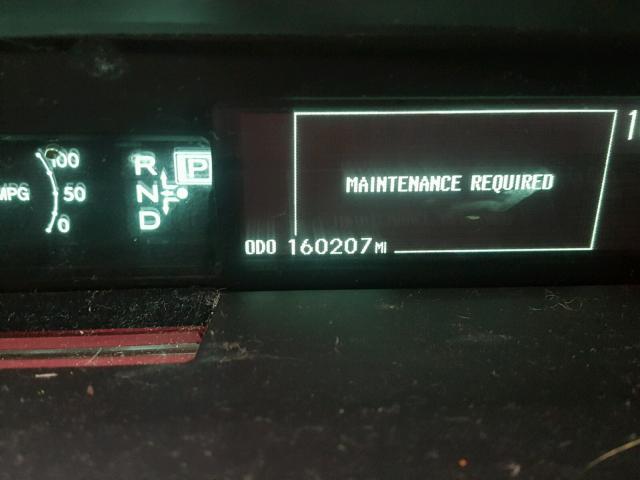 JTDKN3DUXC5434233 - 2012 TOYOTA PRIUS WHITE photo 8