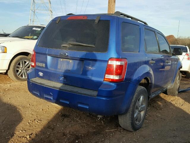 1FMCU0D77BKA72437 - 2011 FORD ESCAPE XLT BLUE photo 4