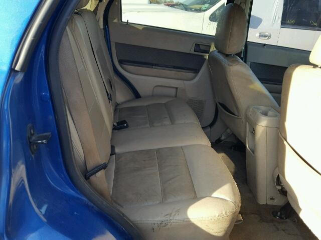 1FMCU0D77BKA72437 - 2011 FORD ESCAPE XLT BLUE photo 6