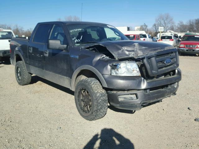 1FTPW14594KA74813 - 2004 FORD F150 SUPER GRAY photo 1