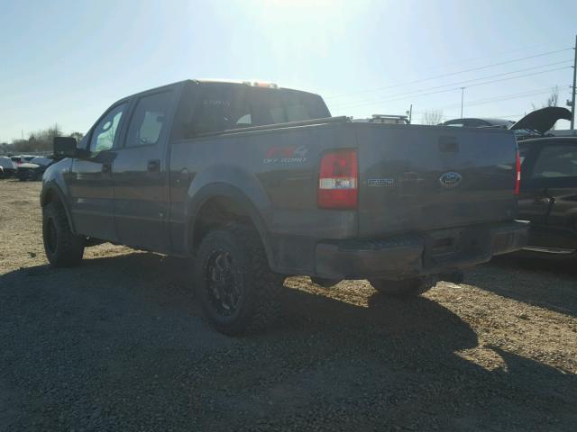 1FTPW14594KA74813 - 2004 FORD F150 SUPER GRAY photo 3