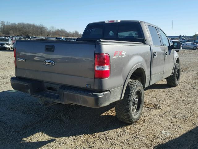 1FTPW14594KA74813 - 2004 FORD F150 SUPER GRAY photo 4