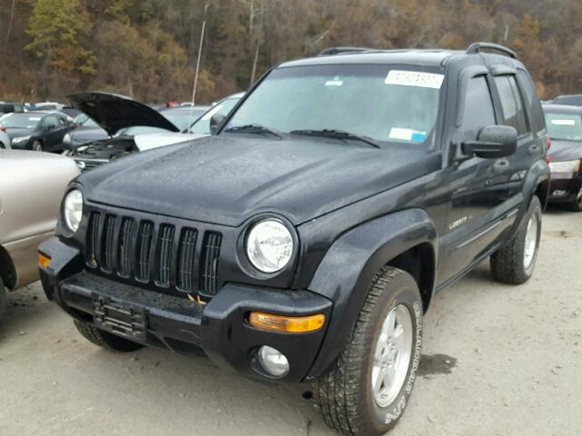 1J4GL58K92W222278 - 2002 JEEP LIBERTY LI BLACK photo 2