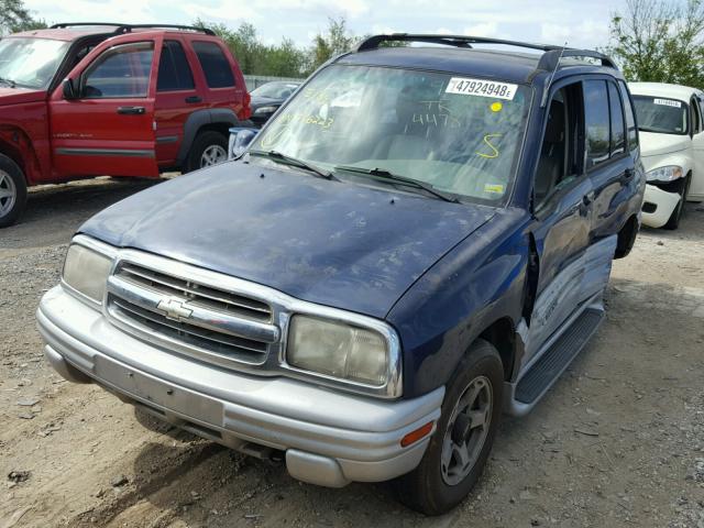 2CNBJ634916946223 - 2001 CHEVROLET TRACKER LT BLUE photo 2