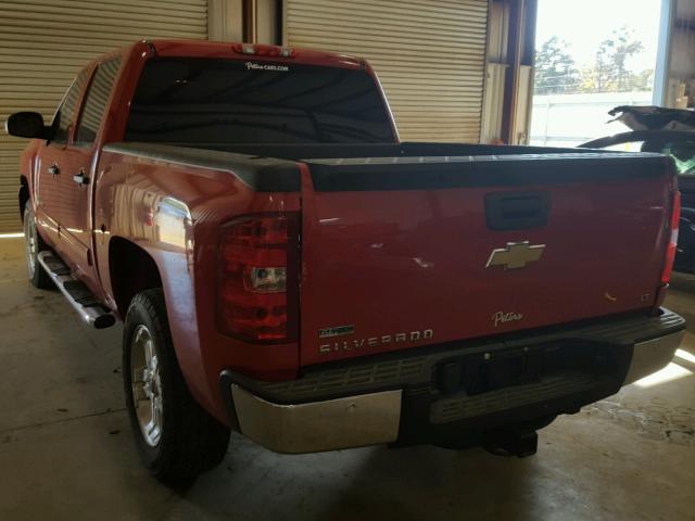 3GCRKSE37AG300602 - 2010 CHEVROLET SILVERADO RED photo 3