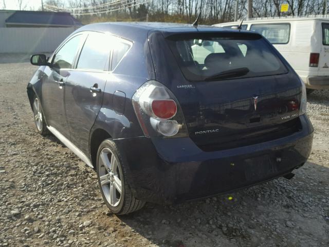 5Y2SM6E0XAZ401481 - 2010 PONTIAC VIBE BLUE photo 3