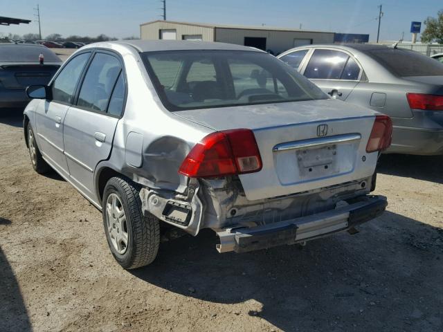 2HGES16512H572820 - 2002 HONDA CIVIC LX SILVER photo 3