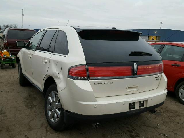 2LMDU88C48BJ08795 - 2008 LINCOLN MKX WHITE photo 3