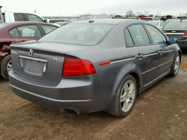 19UUA66255A033170 - 2005 ACURA TL GRAY photo 4