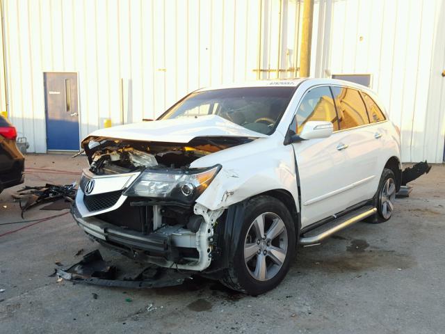 2HNYD2H21CH527225 - 2012 ACURA MDX WHITE photo 2