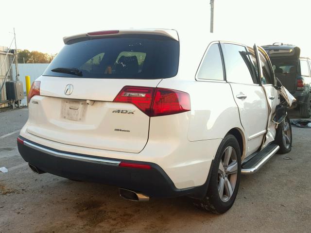 2HNYD2H21CH527225 - 2012 ACURA MDX WHITE photo 4