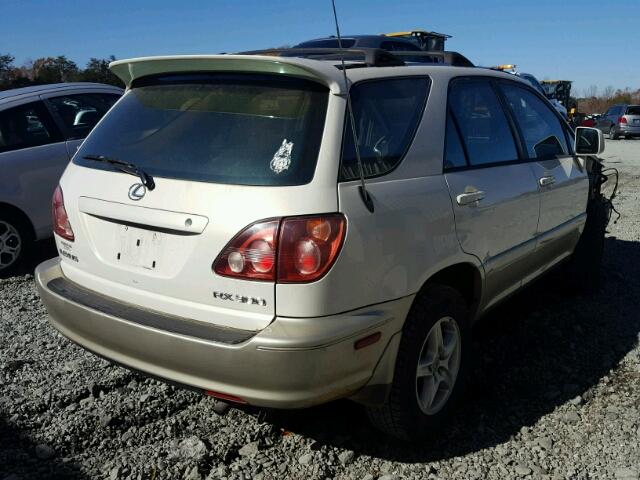 JT6HF10U9Y0143221 - 2000 LEXUS RX 300 CREAM photo 4