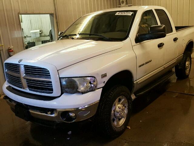 1D3KU28DX3J550733 - 2003 DODGE RAM 2500 S WHITE photo 2