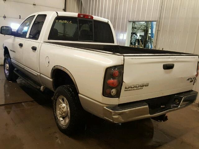 1D3KU28DX3J550733 - 2003 DODGE RAM 2500 S WHITE photo 3