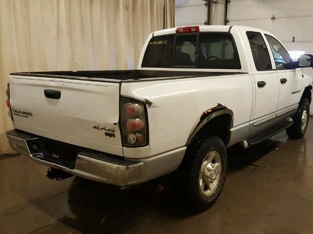 1D3KU28DX3J550733 - 2003 DODGE RAM 2500 S WHITE photo 4