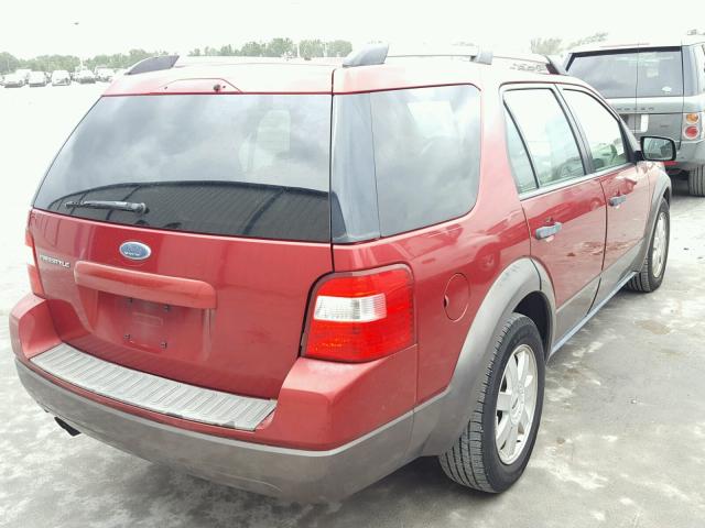 1FMZK01195GA22906 - 2005 FORD FREESTYLE RED photo 4