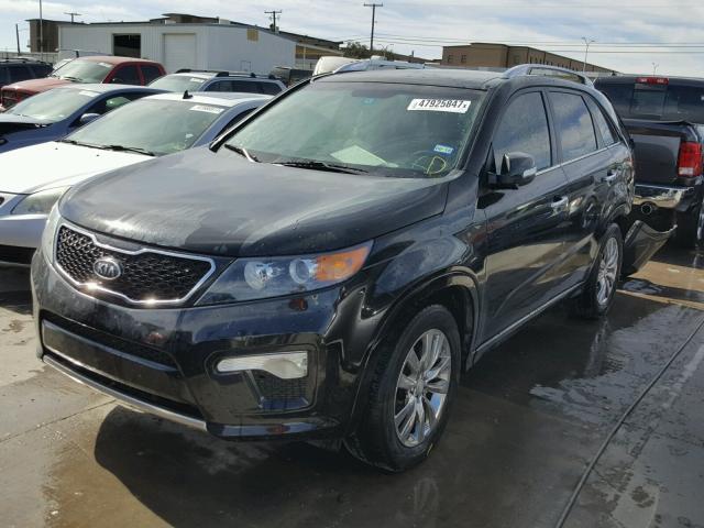 5XYKW4A25DG342462 - 2013 KIA SORENTO SX BLACK photo 2