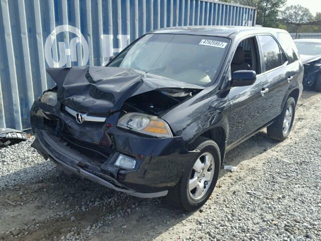 2HNYD18214H540570 - 2004 ACURA MDX BLACK photo 2