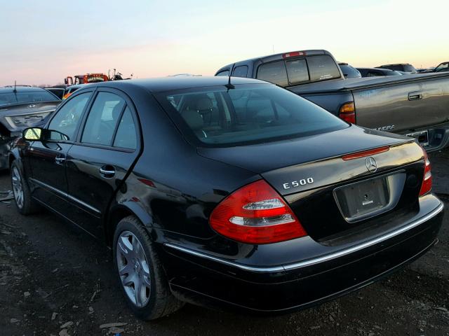 WDBUF70J83A239052 - 2003 MERCEDES-BENZ E 500 BLACK photo 3