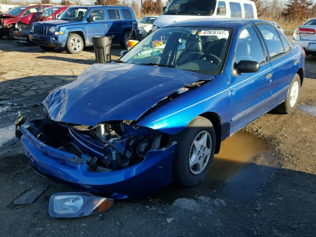 1G1JC52F747165897 - 2004 CHEVROLET CAVALIER BLUE photo 2