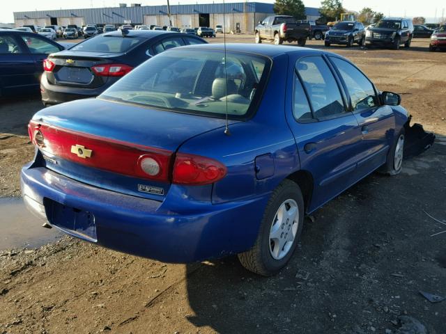 1G1JC52F747165897 - 2004 CHEVROLET CAVALIER BLUE photo 4