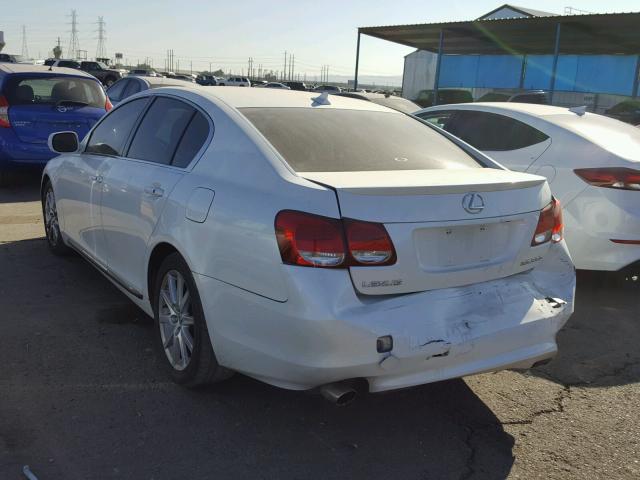 JTHBE96S480032757 - 2008 LEXUS GS 350 WHITE photo 3