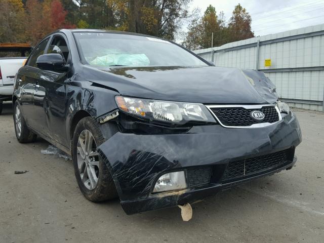 KNAFU4A26B5333599 - 2011 KIA FORTE EX BLACK photo 1