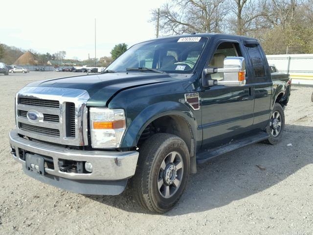 1FTSX2BR3AEA80863 - 2010 FORD F250 SUPER GREEN photo 2