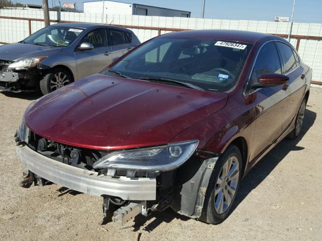 1C3CCCAB1FN641440 - 2015 CHRYSLER 200 LIMITE MAROON photo 2