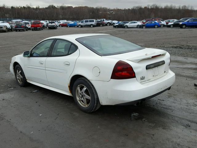 2G2WP522X41149192 - 2004 PONTIAC GRAND PRIX WHITE photo 3