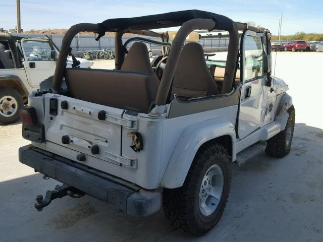 1J4FA59S8YP757198 - 2000 JEEP WRANGLER / WHITE photo 4