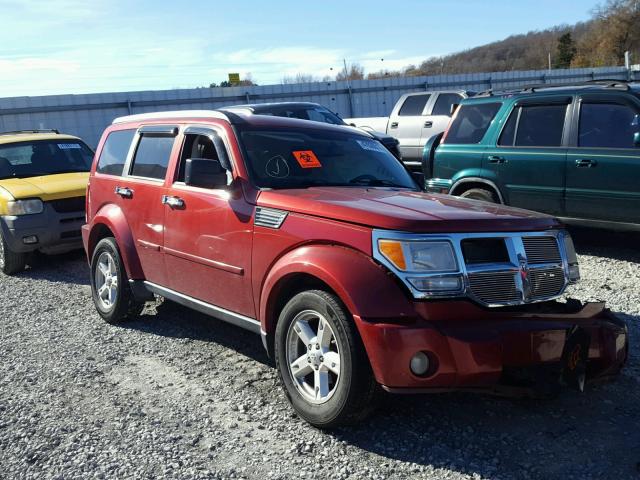 1D8GT58K27W719462 - 2007 DODGE NITRO SLT MAROON photo 1