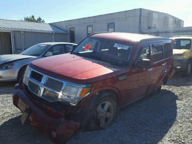 1D8GT58K27W719462 - 2007 DODGE NITRO SLT MAROON photo 2