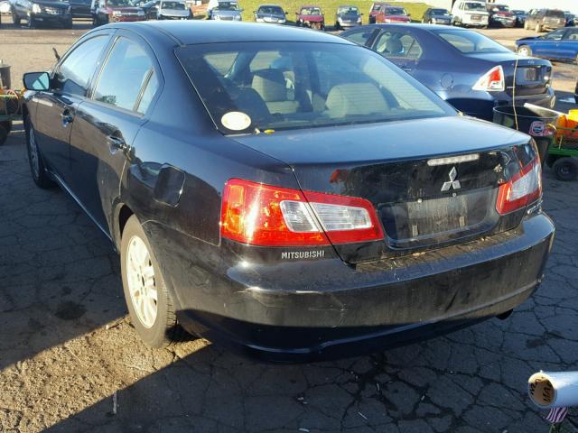 4A32B2FF4BE024038 - 2011 MITSUBISHI GALANT FE BLACK photo 3