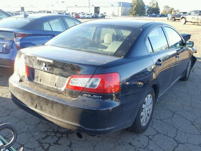 4A32B2FF4BE024038 - 2011 MITSUBISHI GALANT FE BLACK photo 4