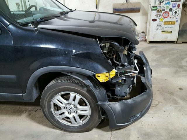 JHLRD78844C054519 - 2004 HONDA CR-V EX შავი ფოტო 9