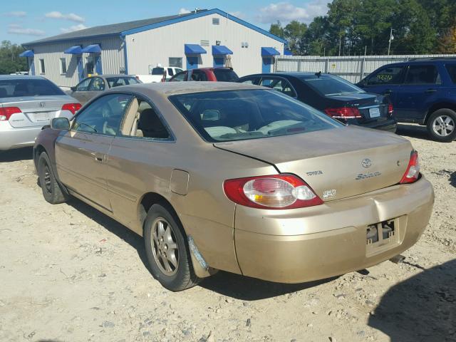 2T1CE22P83C023668 - 2003 TOYOTA CAMRY SOLA GOLD photo 3