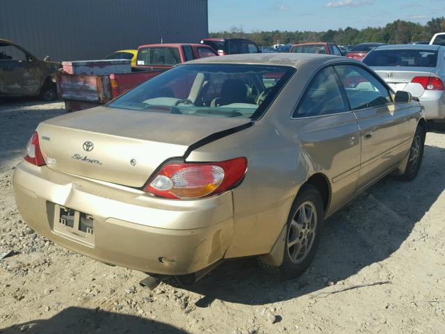 2T1CE22P83C023668 - 2003 TOYOTA CAMRY SOLA GOLD photo 4