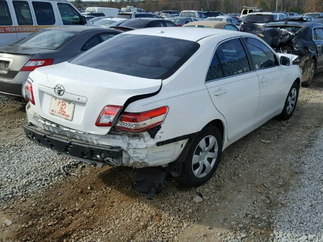 4T1BF3EK8BU688923 - 2011 TOYOTA CAMRY BASE WHITE photo 4