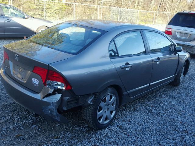 1HGFA16587L060392 - 2007 HONDA CIVIC LX GRAY photo 4