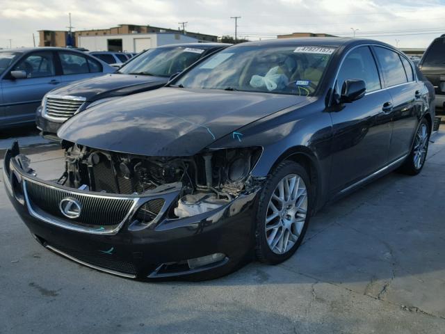 JTHBE96S480034752 - 2008 LEXUS GS 350 BLACK photo 2