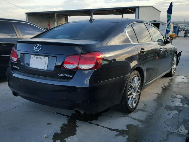 JTHBE96S480034752 - 2008 LEXUS GS 350 BLACK photo 4