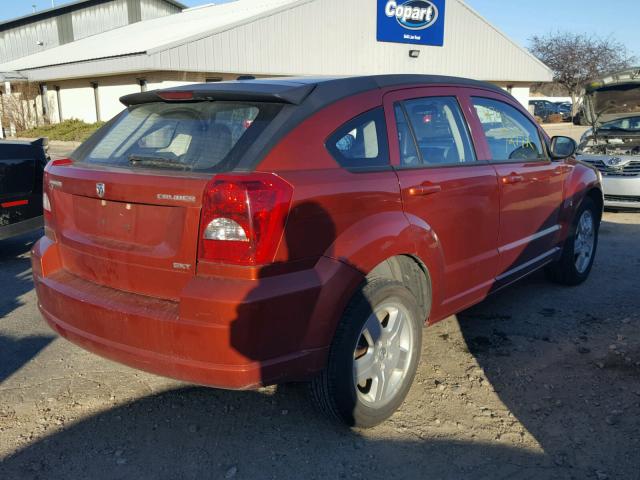 1B3HB48C39D157581 - 2009 DODGE CALIBER SX ORANGE photo 4