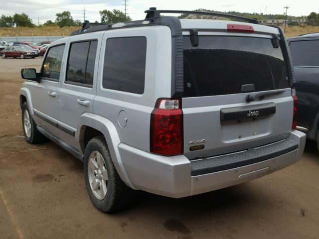 1J8HG48KX7C561349 - 2007 JEEP COMMANDER SILVER photo 3