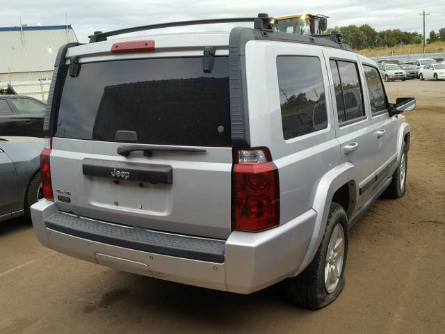 1J8HG48KX7C561349 - 2007 JEEP COMMANDER SILVER photo 4