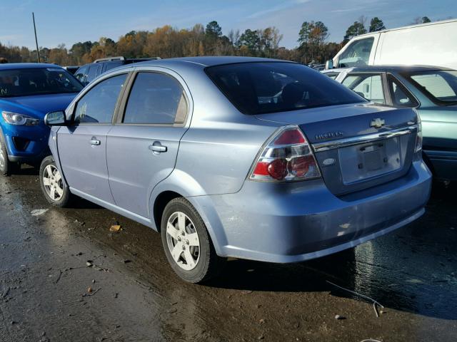 KL1TD56637B190098 - 2007 CHEVROLET AVEO BASE BLUE photo 3