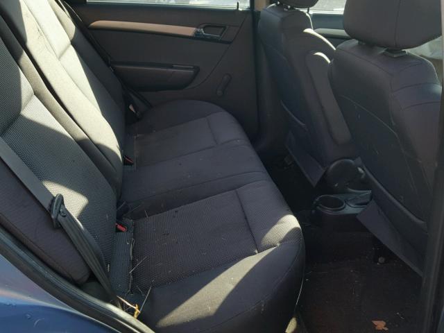 KL1TD56637B190098 - 2007 CHEVROLET AVEO BASE BLUE photo 6